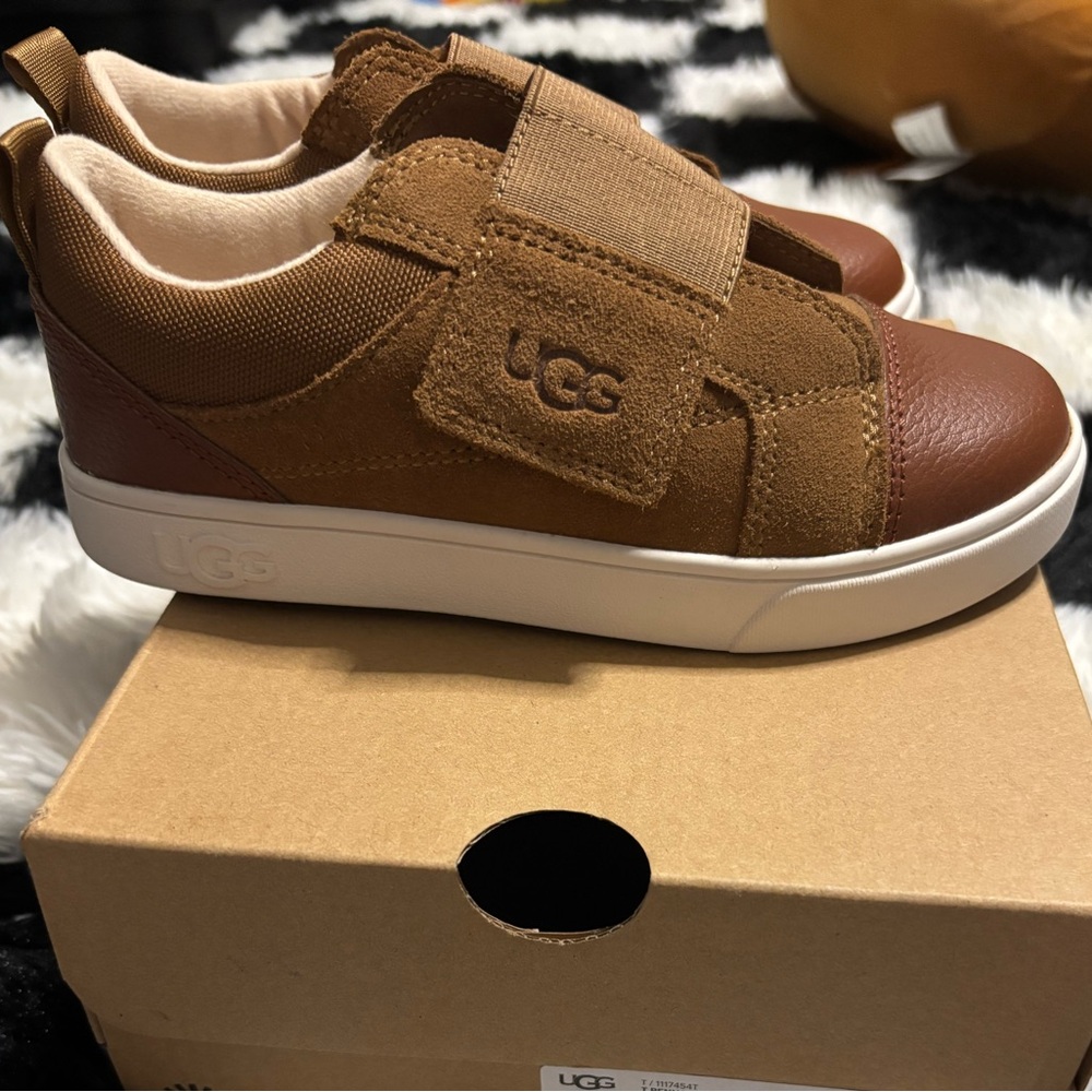 UGG Kids Tan and Brown Sneakers